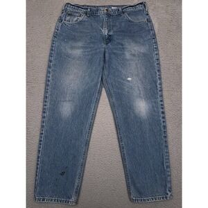 VTG Carhartt 101512 Relaxed Fit Jeans Men's 37x29‎ Union Made in USA Distressed
